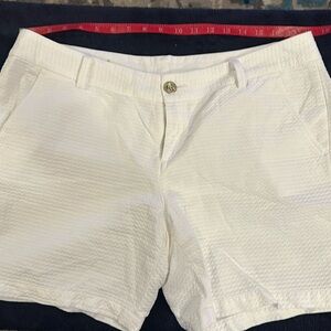 Lilly Pulitzer white Jayne Shorts 14